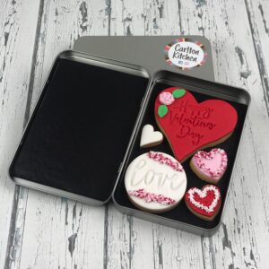 Happy Valentines Day Cookie Tin
